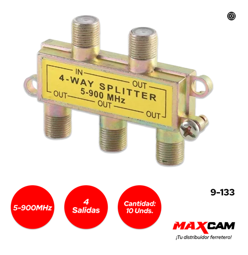 [9-133] CONECTORES SPLITTER 4 SALIDAS DIESEL TOOLS 9-133