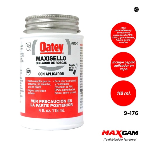 [9-176] SELLADOR DE ROSCAS 1/32 OATEY 118ml 9-176
