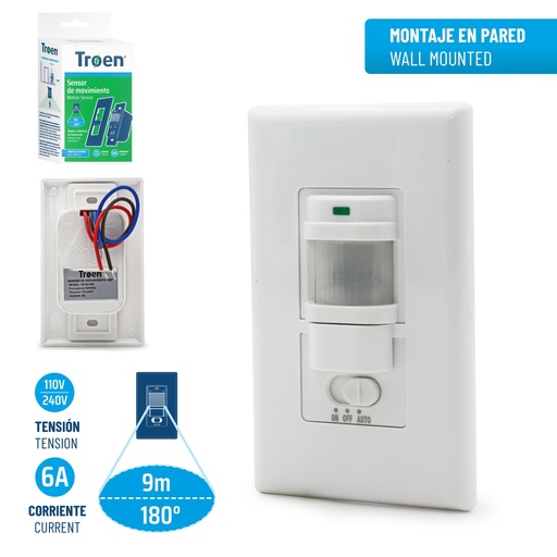 [9-199] SENSOR DE MOVIMIENTO PARED TROEN 9-199