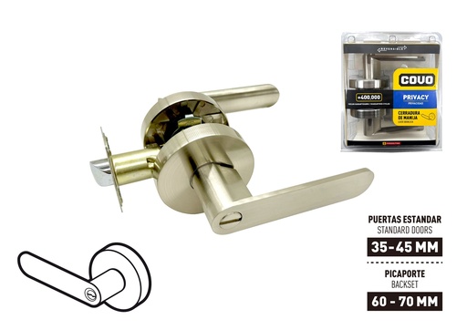 [9-209] CERRADURA BAÑO C/MANILLA RED SATIN COVO 9-209