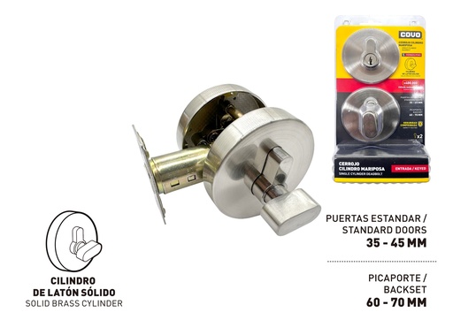 [9-215] CERROJO RED LLAVE/MARIPOSA SATIN COVO 9-215