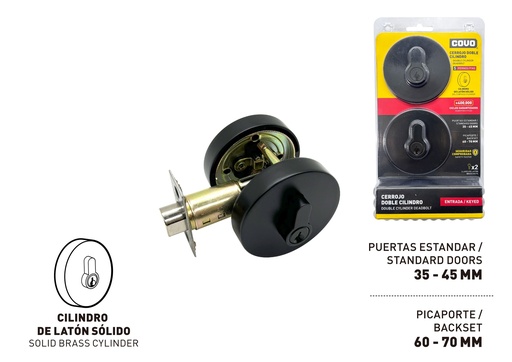 [9-218] CERROJO RED LLAVE/LLAVE NEGRO COVO 9-218