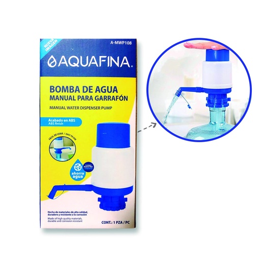 [7-006] BOMBA MANUAL AGUA P/BOTELLON AQUAFINA 7-006
