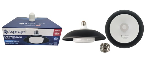 [7-039] LAMPARA LED NEGRA OVNI 40W ANGEL LIGHT 7-039