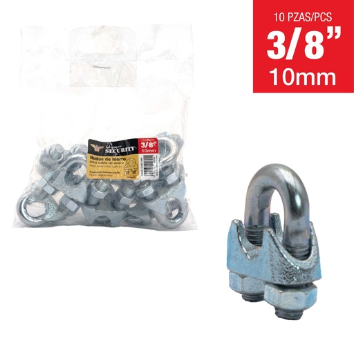 [7-049] PERRO PARA GUAYA 3/8 (10mm) x UNID SECURITY 7-049