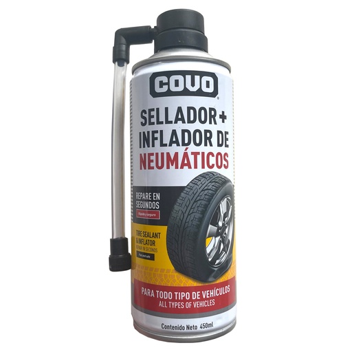 [7-100] SELLADOR + INFLADOR DE CAUCHOS x 450ML COVO 7-100