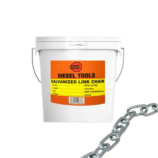 [7-162] CADENA GALVANIZADA x 3/32 x 25KG DIESEL TOOL 7-162