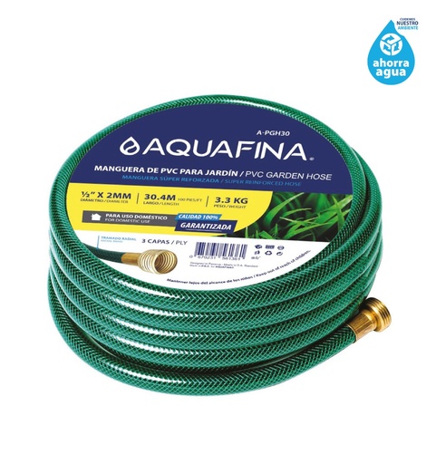 [7-179] MANGUERA CUL C/CONEX 1/2" x 30,4 MTS AQUAFINA 7-179