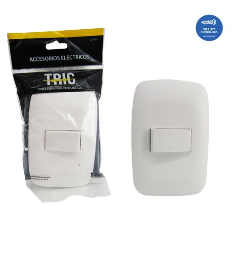 [7-185] INTERRUPTOR SENCILLO BLANCO TRIC 7-185