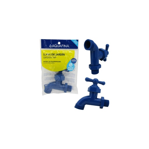 [7-198] LLAVE CHORRO PVC AZUL AQUAFINA 7-198