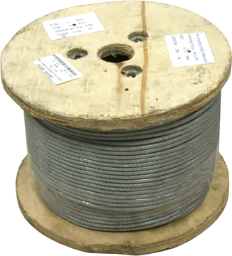 [7-199] GUAYA DE ACERO FORRADA 4-5MM x 200 MTS 7-199