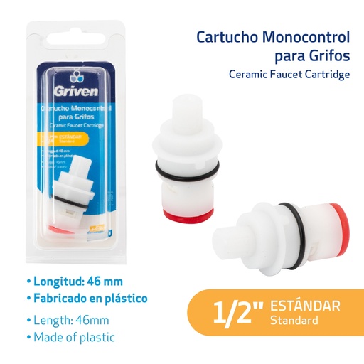 [7-218] VASTAGO MONOMANDO 45MM GRIVEN 7-218