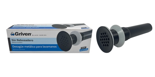 [7-250] DESAGUE LAVAMANO SIN/REB GRIVEN BLACK 7-250