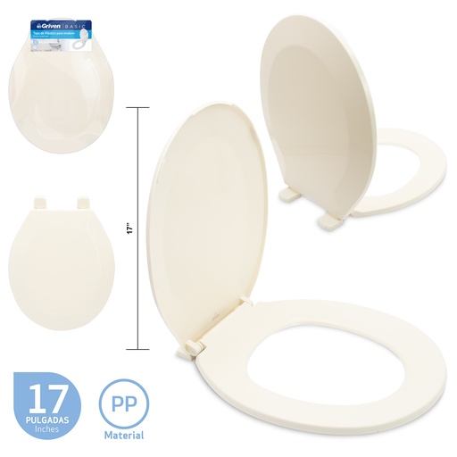 [7-259] ASIENTO SANITARIO BEIGE GRIVEN BASIC 7-259