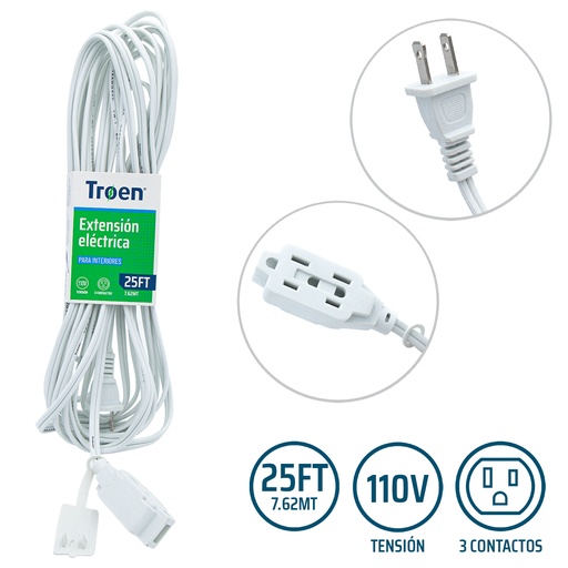 [7-261] EXTENSION ELECTRICA 7.62 MTS TROEN 7-261