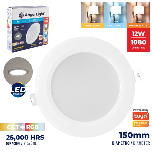 [7-356] PANEL LED EMP RED SMART 12W ANGEL L 7-356