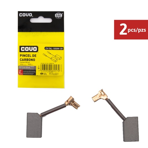 [7-396] CARBON TALADRO PERCUTOR 1/2" 1050W x 2 UNID COVO 7-396