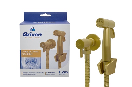 [7-468] [7-468] DUCHA TELEFONO 1,2 MTS GRIVEN GOLD 7-468