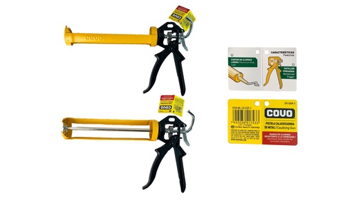 [7-507] PISTOLA METAL P/CARTUCHO SILICON COVO 7-507