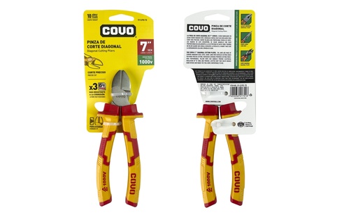 [7-513] ALICATE CORTE DIAGONAL 7" AISLADO COVO 7-513