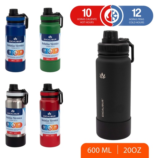 [7-532] BOTELLA TERMICA 600ML EXCALIBUR 7-532
