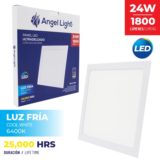 [7-568] PANEL LED EMP CUAD LUZ FRIA 24W ANGEL L 7-568