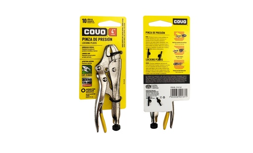 [7-587] ALICATE DE PRESION RECTO 4" COVO 7-587