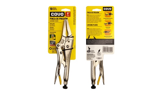 [7-590] ALICATE DE PRESION PUNTA LARGA 9" COVO 7-590