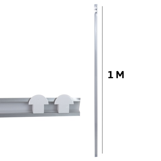 [7-644] PERFIL ALUMINIO 1 MTS ANGEL LIGHT 7-644
