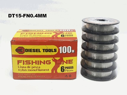 [7-648] NYLON DE PESCAR 0.4MM/100M DIESEL TOOLS 7-648