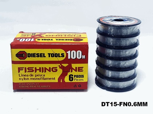 [7-650] NYLON DE PESCAR 0.6MM/100M DIESEL TOOLS 7-650