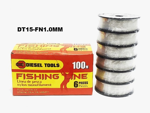[7-653] NYLON DE PESCAR 1.0MM/100M DIESEL TOOLS 7-653