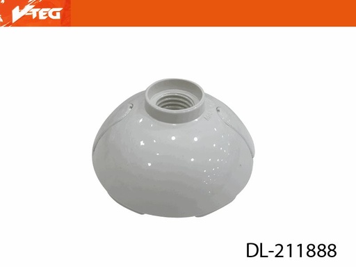 [7-655] PLAFON DE PLASTICO BLANCO TIPO OVAL V-TEG 7-655