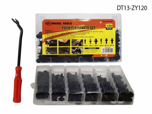 [7-667] SET REMACHES DE PASADOR 120 PCS DIESEL TOOLS 7-667