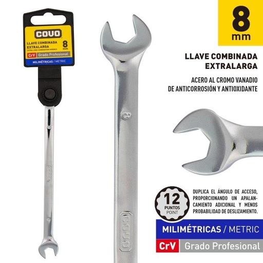 [7-742] LLAVE COMBINADA x 8MM COVO 7-742