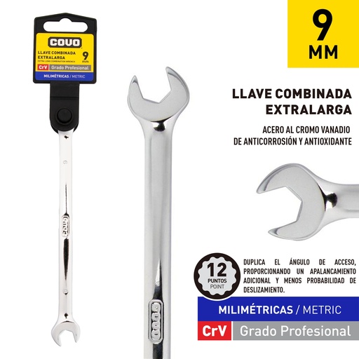 [7-743] LLAVE COMBINADA x 9MM COVO 7-743