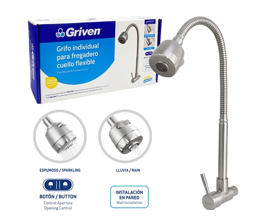 [7-750] LLAVE FREGADERO INDIVIDUAL PARED GRIVEN 7-750