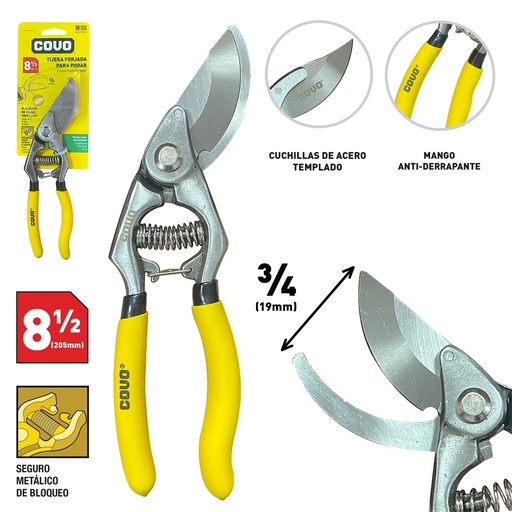 [7-764] TIJERA PARA PODAR 8.5" COVO 7-764