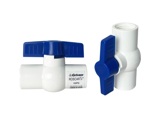 [7-803] LLAVE DE BOLA PVC C/ROSCA x 1/2 GRIVEN 7-803