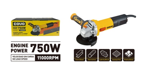 [7-888] ESMERIL 4 1/2 x 750W COVO 7-888