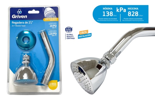 [7-904] REGADERA REDONDA 3" GRIVEN 7-904