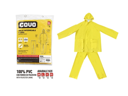 [7-976] IMPERMEABLE PANTALON CHAQUETA TALLA XXL COVO 7-976