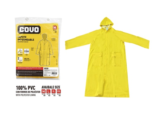 [7-977] IMPERMEABLE T/PONCHO TALLA M COVO 7-977