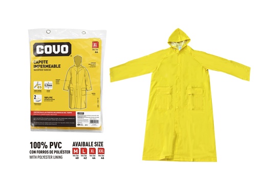 [7-979] IMPERMEABLE T/PONCHO TALLA XL COVO 7-979