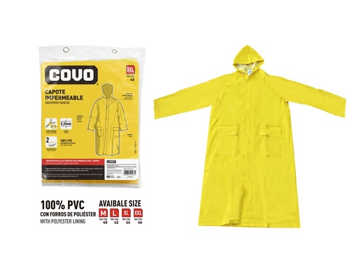 [7-980] IMPERMEABLE T/PONCHO TALLA XXL COVO 7-980