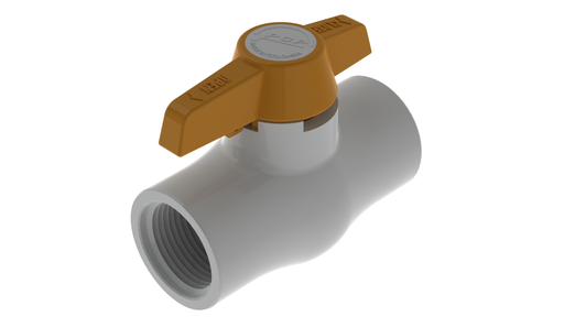 [8-028] VALVULA DE BOLA PVC ROSCAR X 1" ECO PCP 8-028