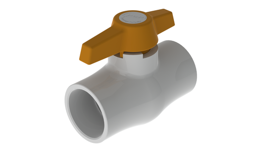 [8-029] VALVULA DE BOLA PVC SOLDAR X 1 1/4" ECO PCP 8-029