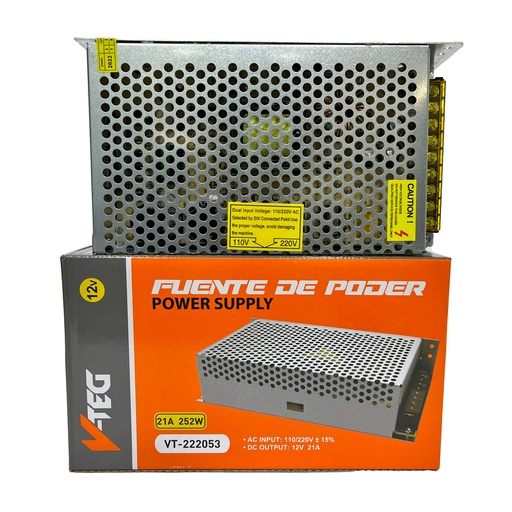 [8-101] TRANSFORMADOR 12V 252W V-TEG 8-101
