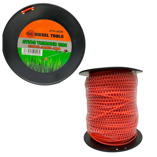 [8-115] NYLON DESMAL CUADRADO 3.3MM x 220MTS DIESEL TOOLS 8-115