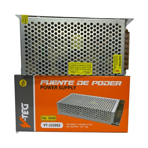 [8-141] TRANSFORMADOR 12V 180W V-TEG 8-141